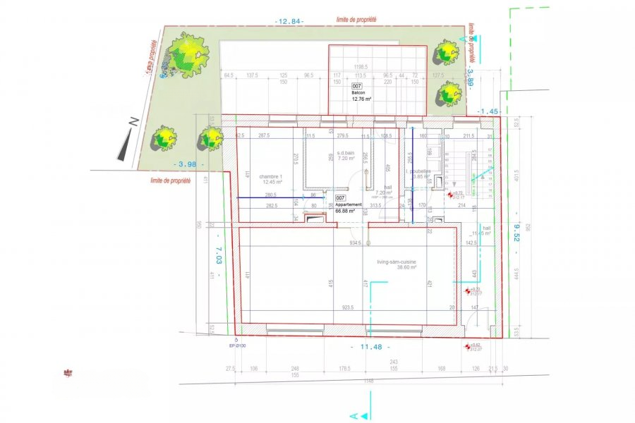 Квартира в Дикирхе, Люксембург, 67 м² - фото 1