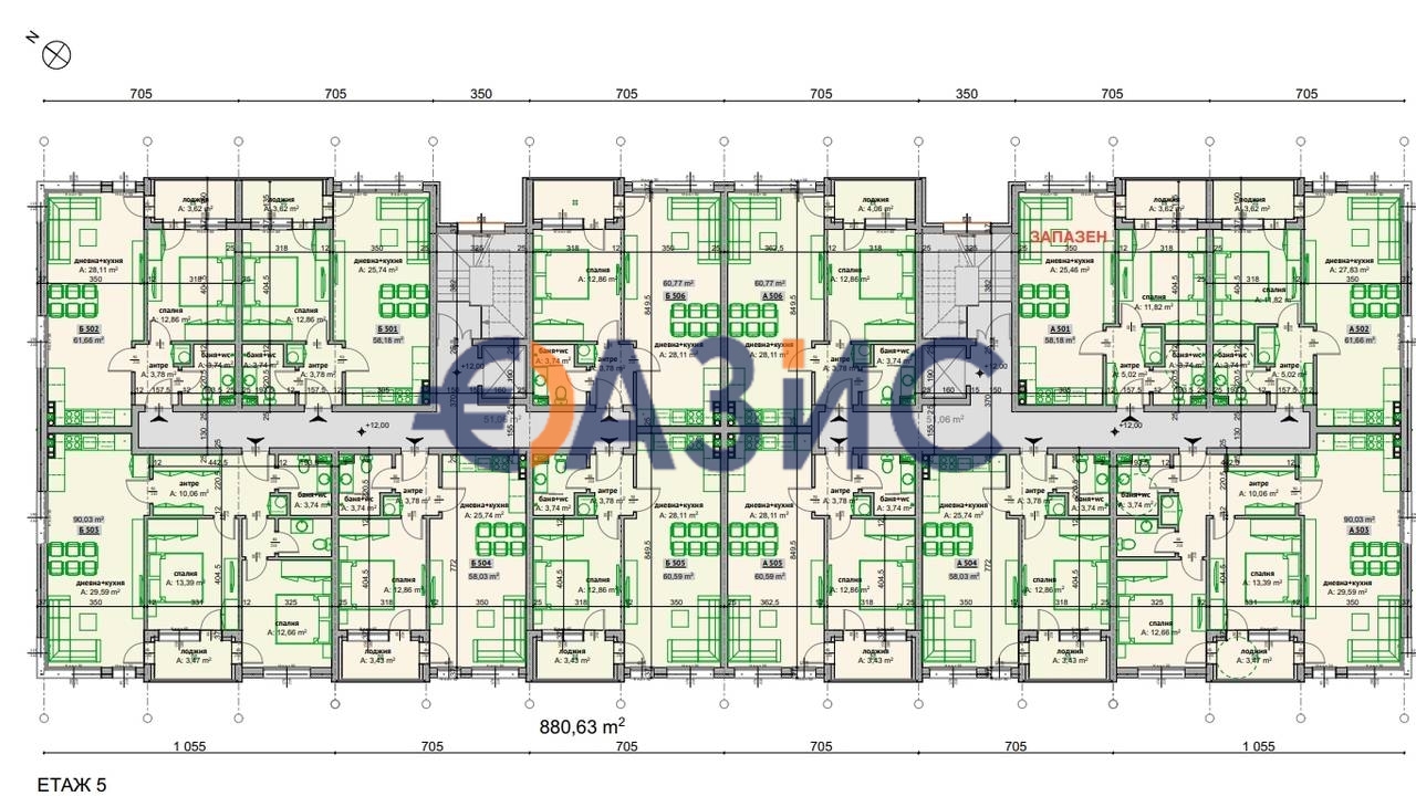 Апартаменты в Бургасе, Болгария, 102.1 м² - фото 17