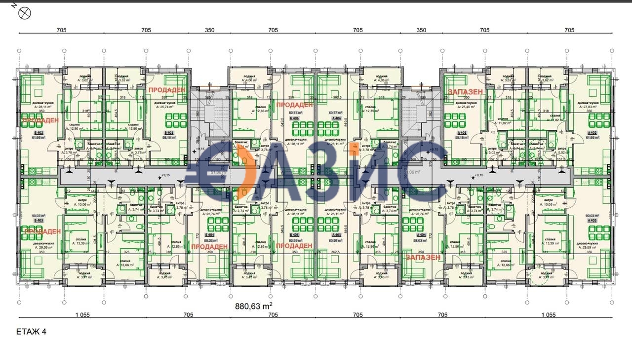 Апартаменты в Бургасе, Болгария, 68.7 м² - фото 17