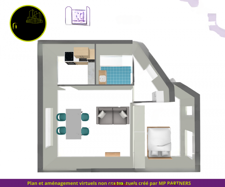 Квартира в Люксембурге, Люксембург, 52 м² - фото 7