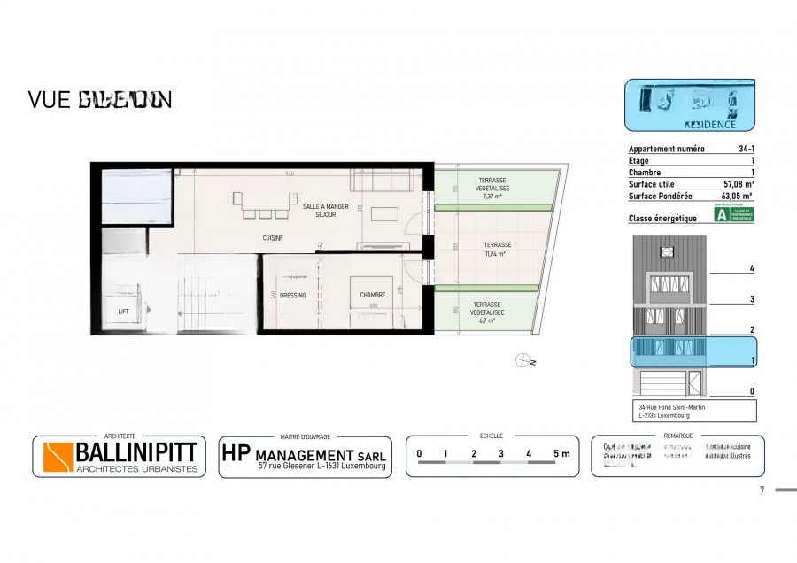 Квартира в Люксембурге, Люксембург, 63 м² - фото 3