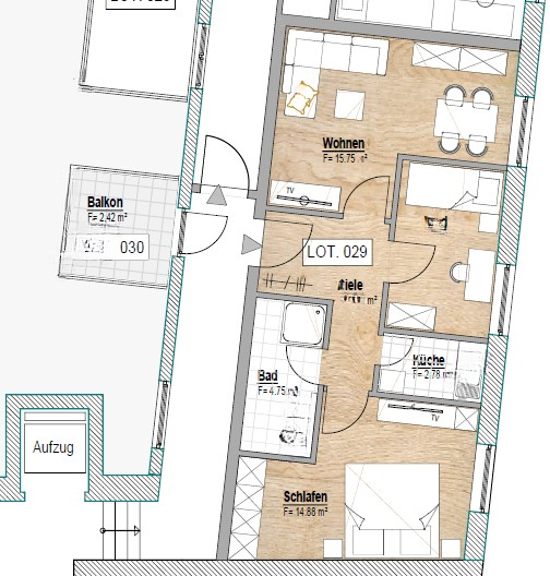 Квартира в Гревенмахере, Люксембург, 55 м² - фото 1