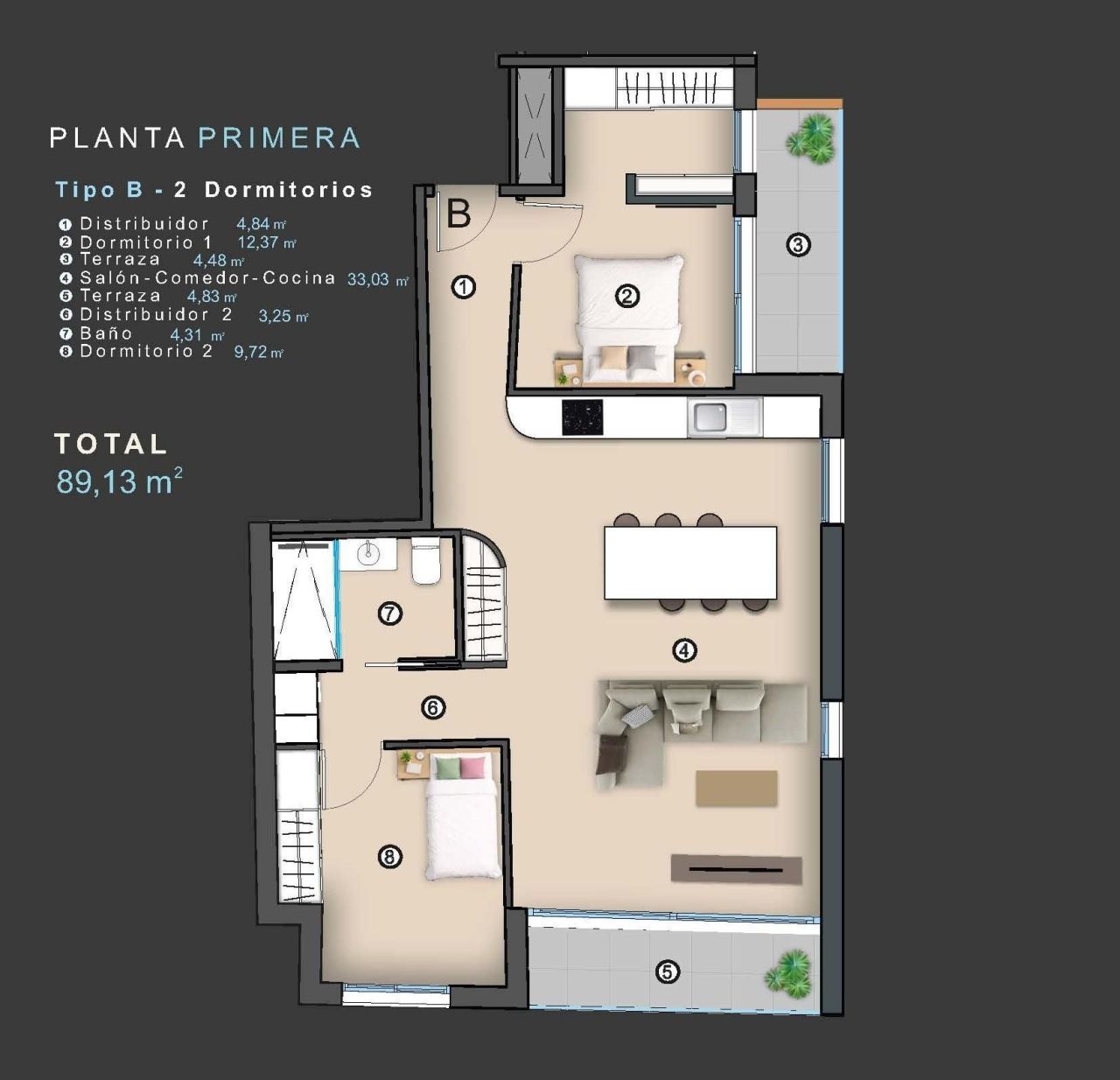 Апартаменты в Торревьехе, Испания, 79 м² - фото 9