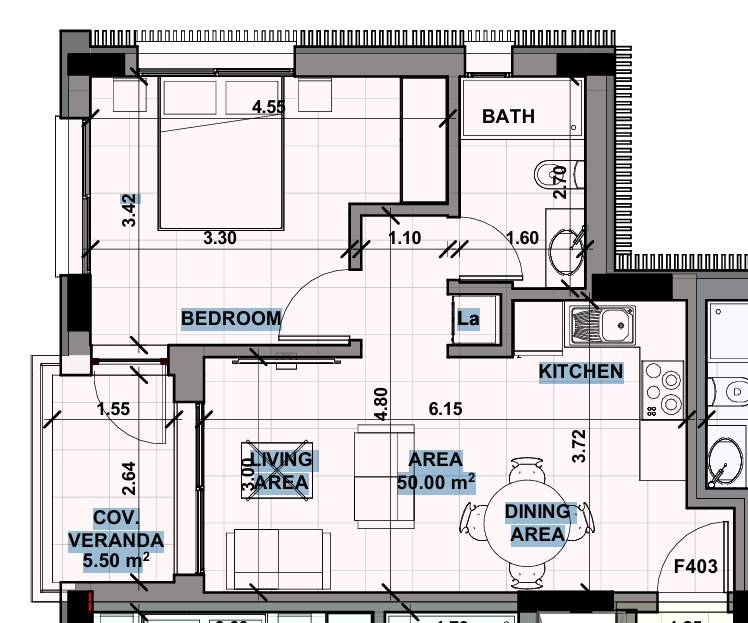 Апартаменты в Пафосе, Кипр, 55 м² - фото 11