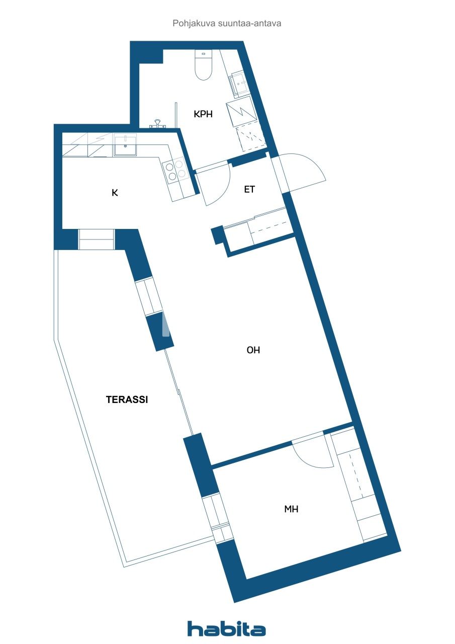 Апартаменты в Тампере, Финляндия, 48 м² - фото 2