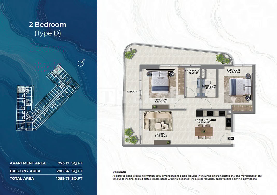 Апартаменты в Дубае, ОАЭ, 99 м² - фото 11