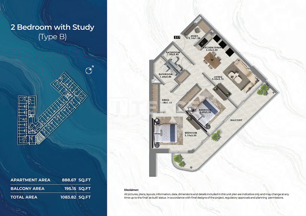 Апартаменты в Дубае, ОАЭ, 36 м² - фото 13