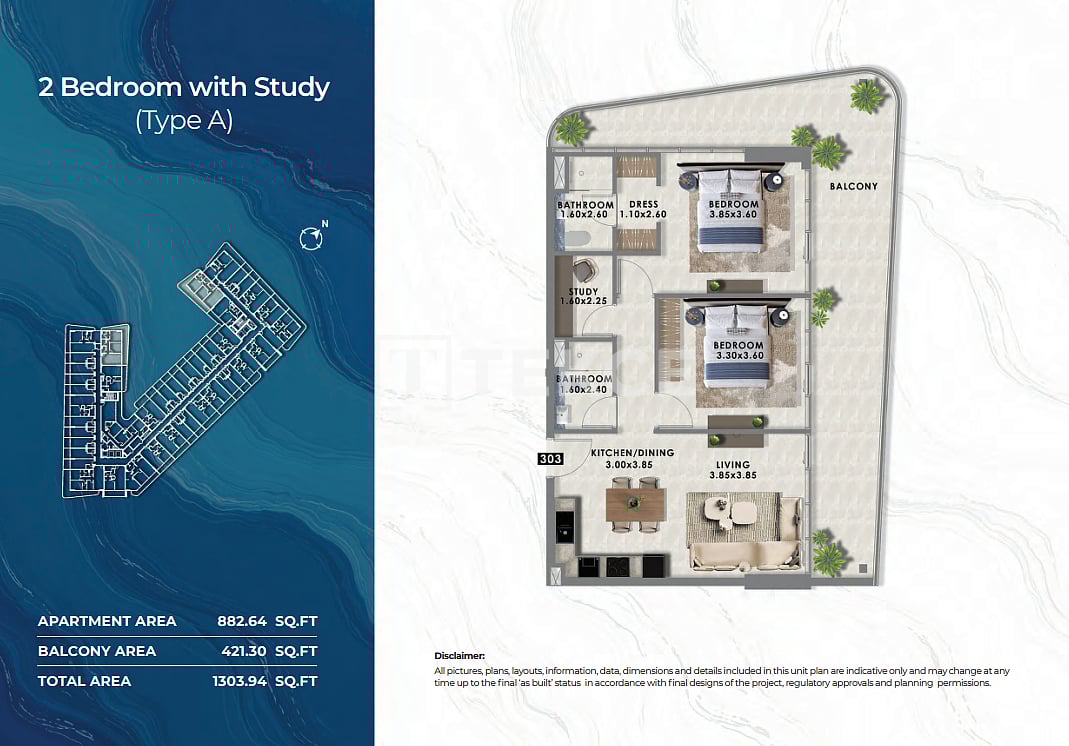 Апартаменты в Дубае, ОАЭ, 36 м² - фото 14