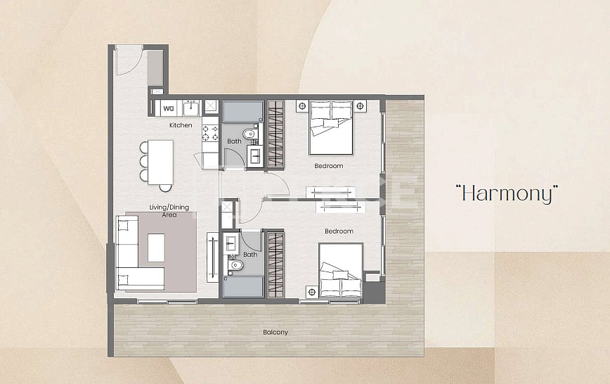 Апартаменты Дубайленд, ОАЭ, 34 м² - фото 19