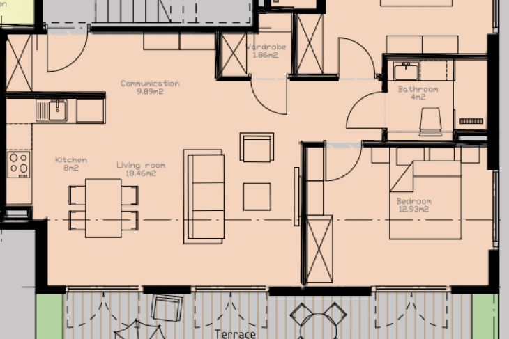 Квартира в Тивате, Черногория, 60 м² - фото 12