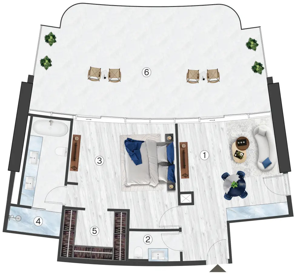 Квартира в Рас-эль-Хайме, ОАЭ, 120 м² - фото 13