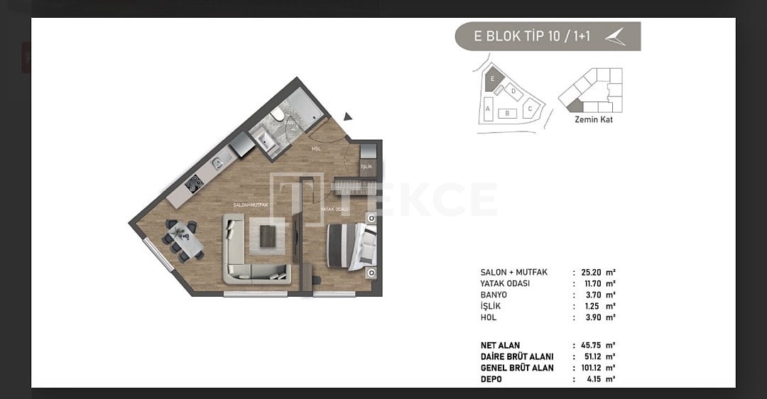 Апартаменты в Бейкозе, Турция, 92 м² - фото 14