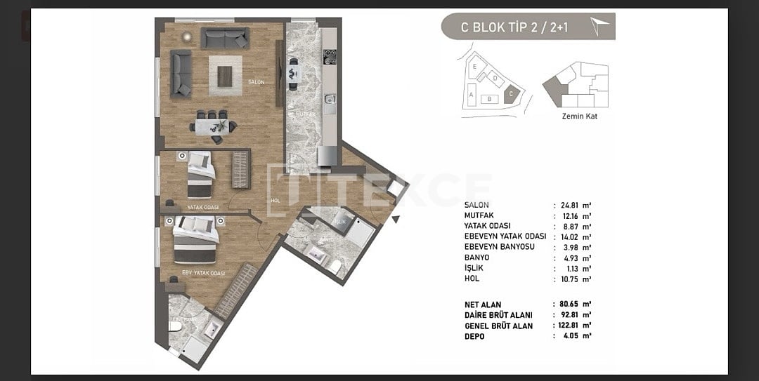Апартаменты в Бейкозе, Турция, 136 м² - фото 15