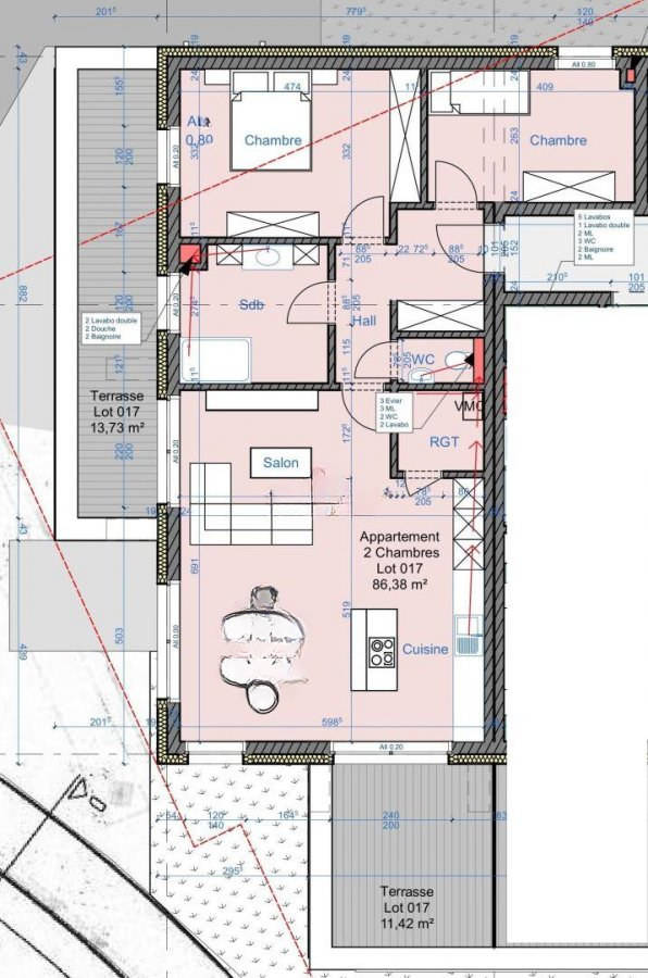 Квартира в Дикирхе, Люксембург, 86 м² - фото 2