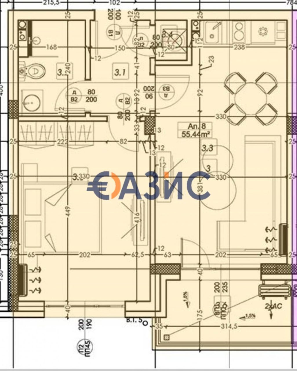 Апартаменты в Равде, Болгария, 75.8 м² - фото 2