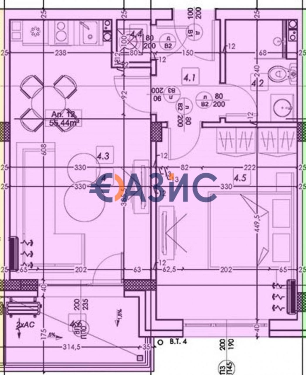 Апартаменты в Равде, Болгария, 74.6 м² - фото 3