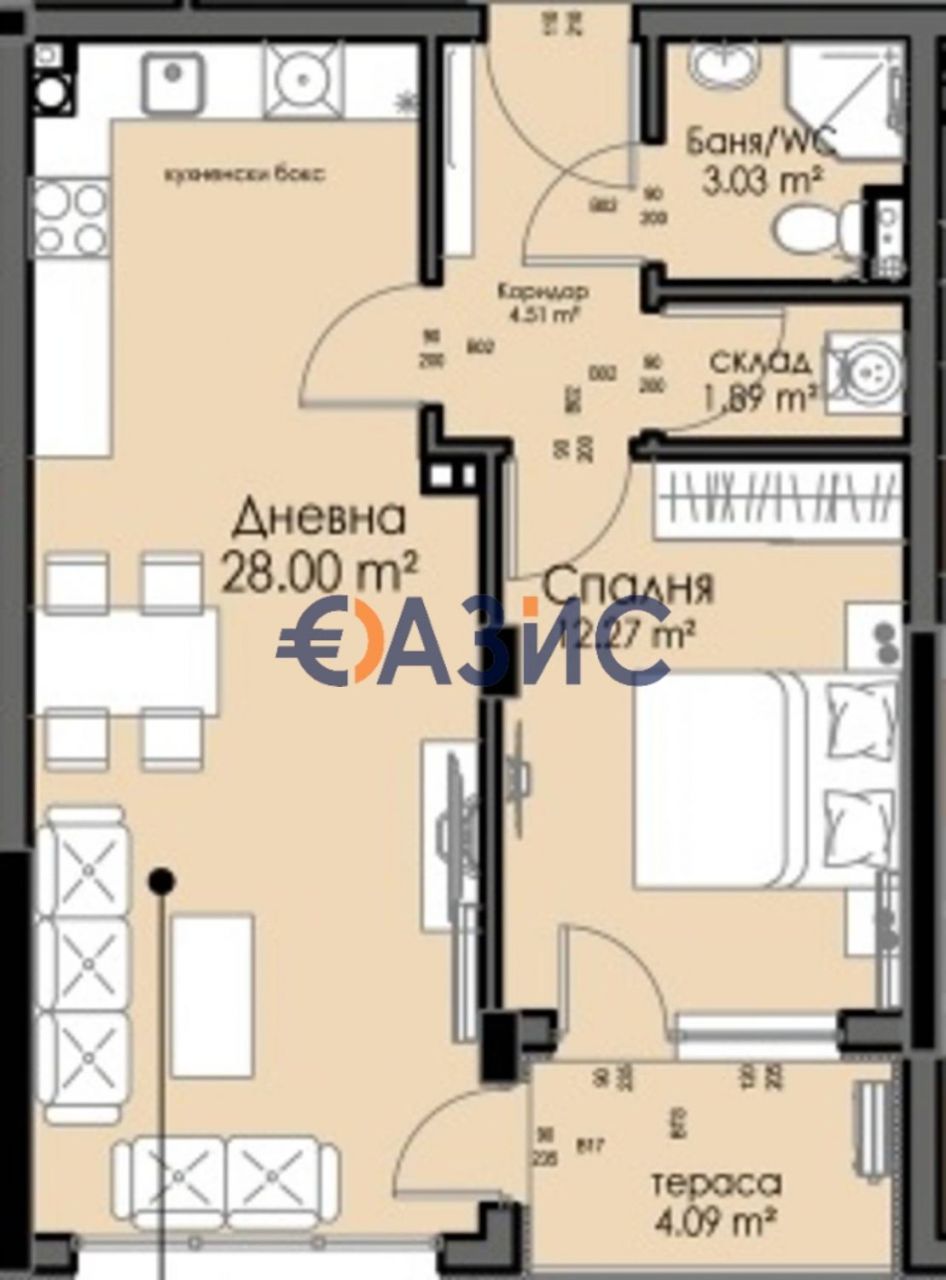 Апартаменты в Бургасе, Болгария, 69.1 м² - фото 5