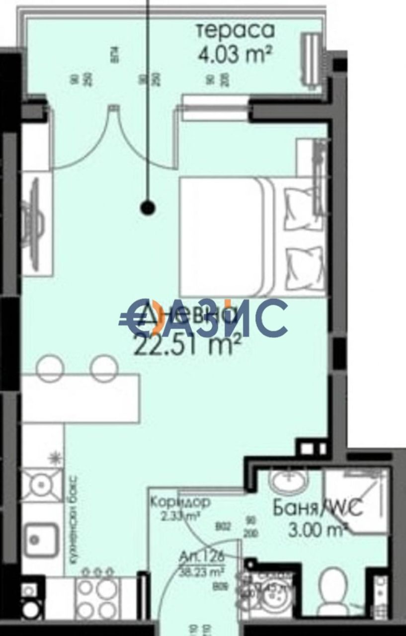 Апартаменты в Бургасе, Болгария, 41.9 м² - фото 5