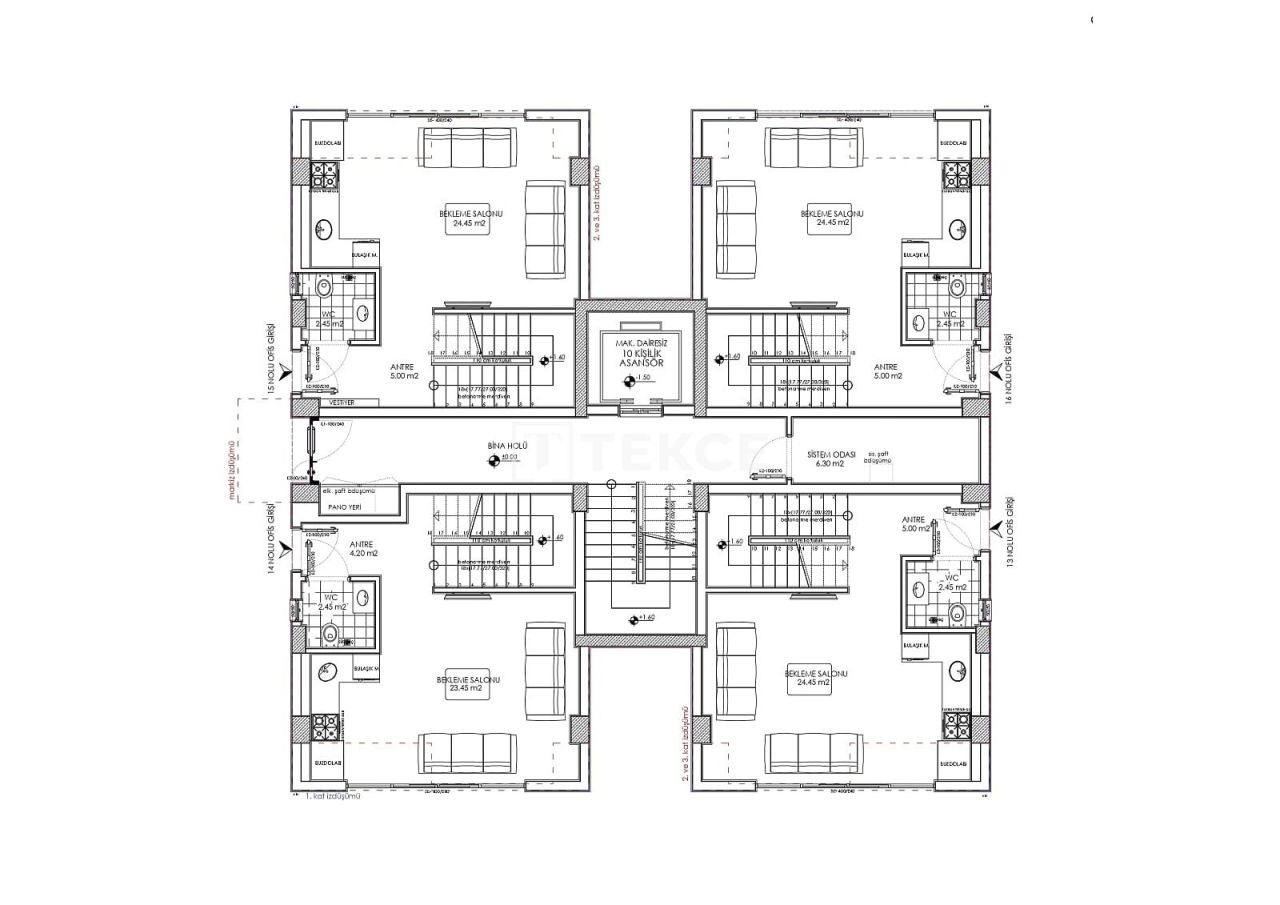 Апартаменты в Анталии, Турция, 110 м² - фото 12