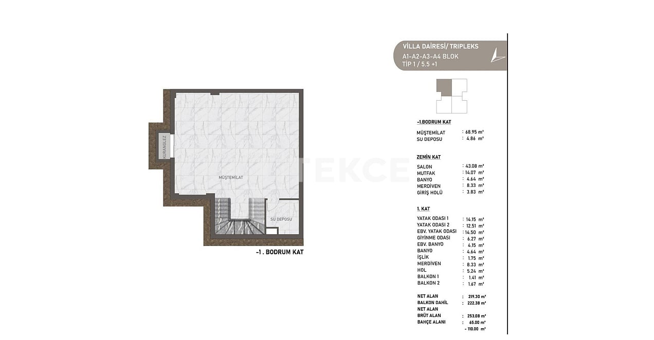 Вилла в Бейкозе, Турция, 537 м² - фото 15