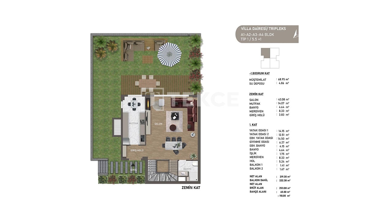 Вилла в Бейкозе, Турция, 537 м² - фото 16