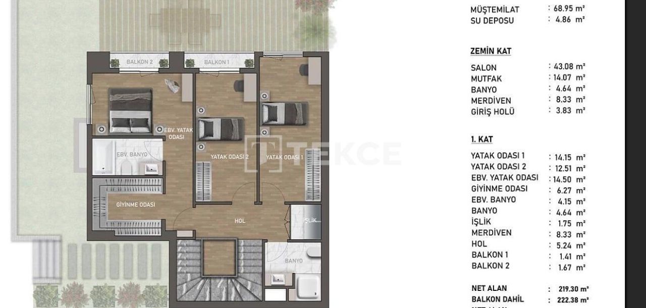 Вилла в Бейкозе, Турция, 537 м² - фото 17