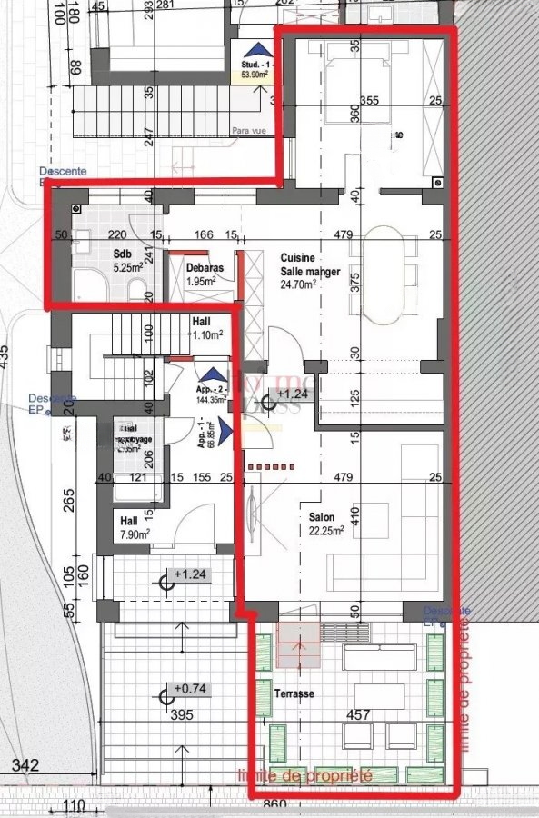 Квартира в Люксембурге, Люксембург, 67 м² - фото 2