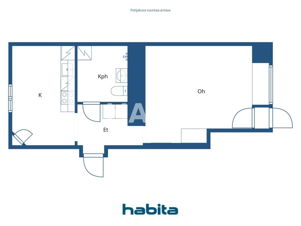 Коммерческая недвижимость в Хельсинки, Финляндия, 45 м² - фото 2