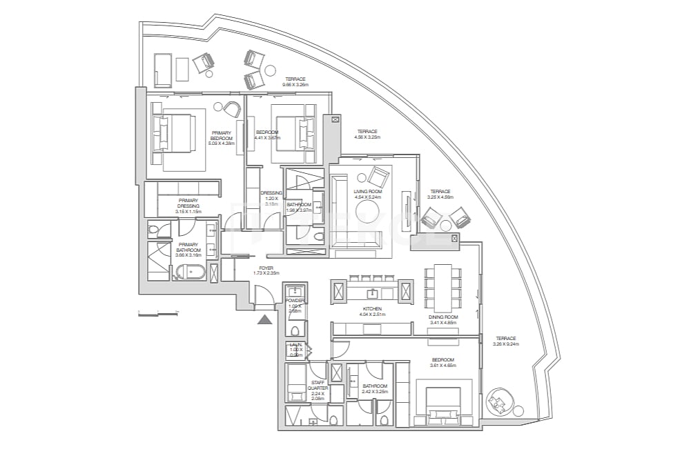 Апартаменты в Дубае, ОАЭ, 960 м² - фото 13