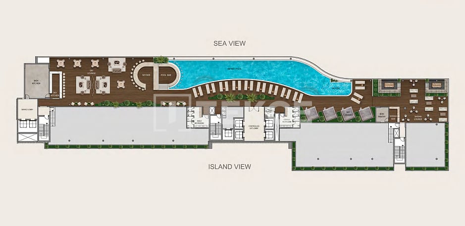Апартаменты Остров Аль-Марджан, ОАЭ, 104 м² - фото 17