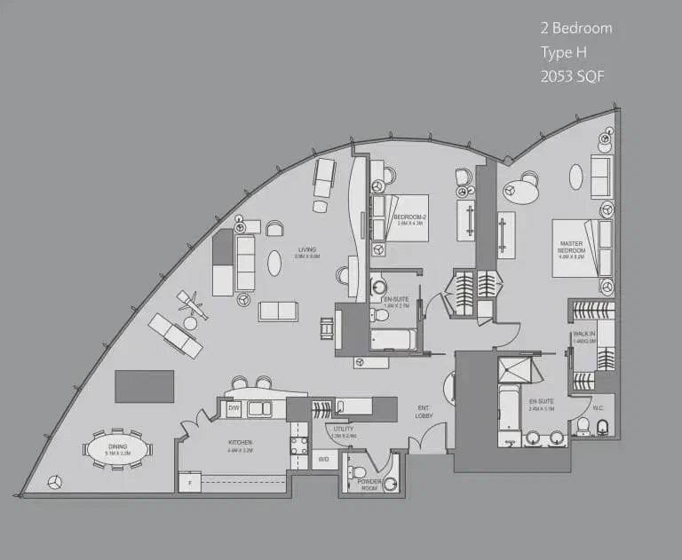 Пентхаус в Дубае, ОАЭ, 191 м² - фото 13