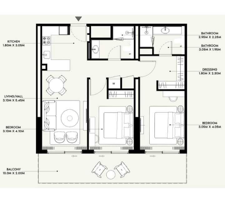 Апартаменты в Дубае, ОАЭ, 68 м² - фото 18