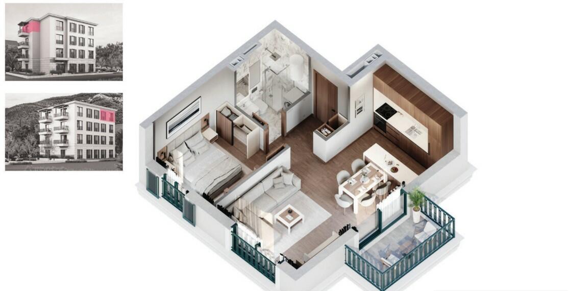 Квартира в Дженовичах, Черногория, 42 м² - фото 16