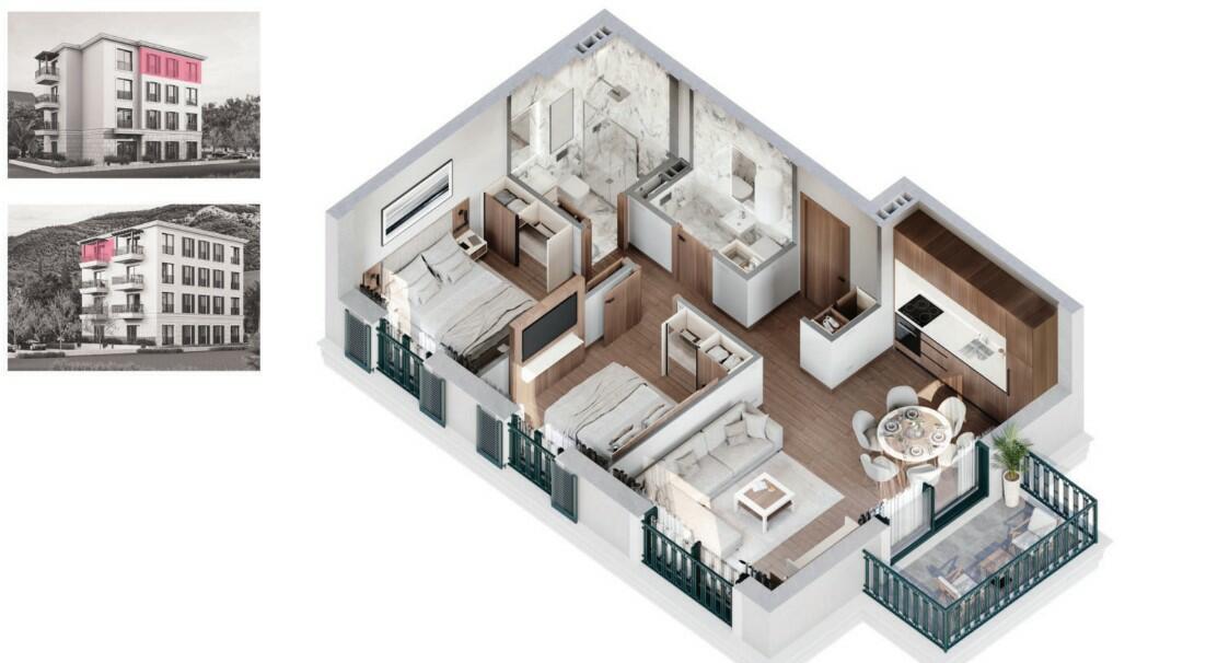 Квартира в Дженовичах, Черногория, 42 м² - фото 19