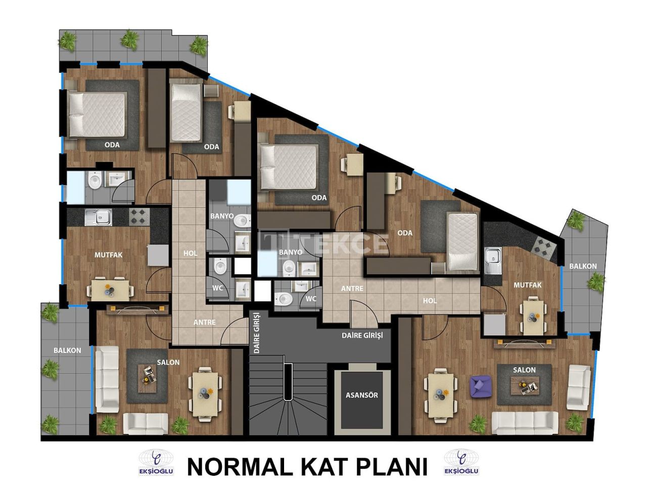 Апартаменты в Анталии, Турция, 110 м² - фото 11