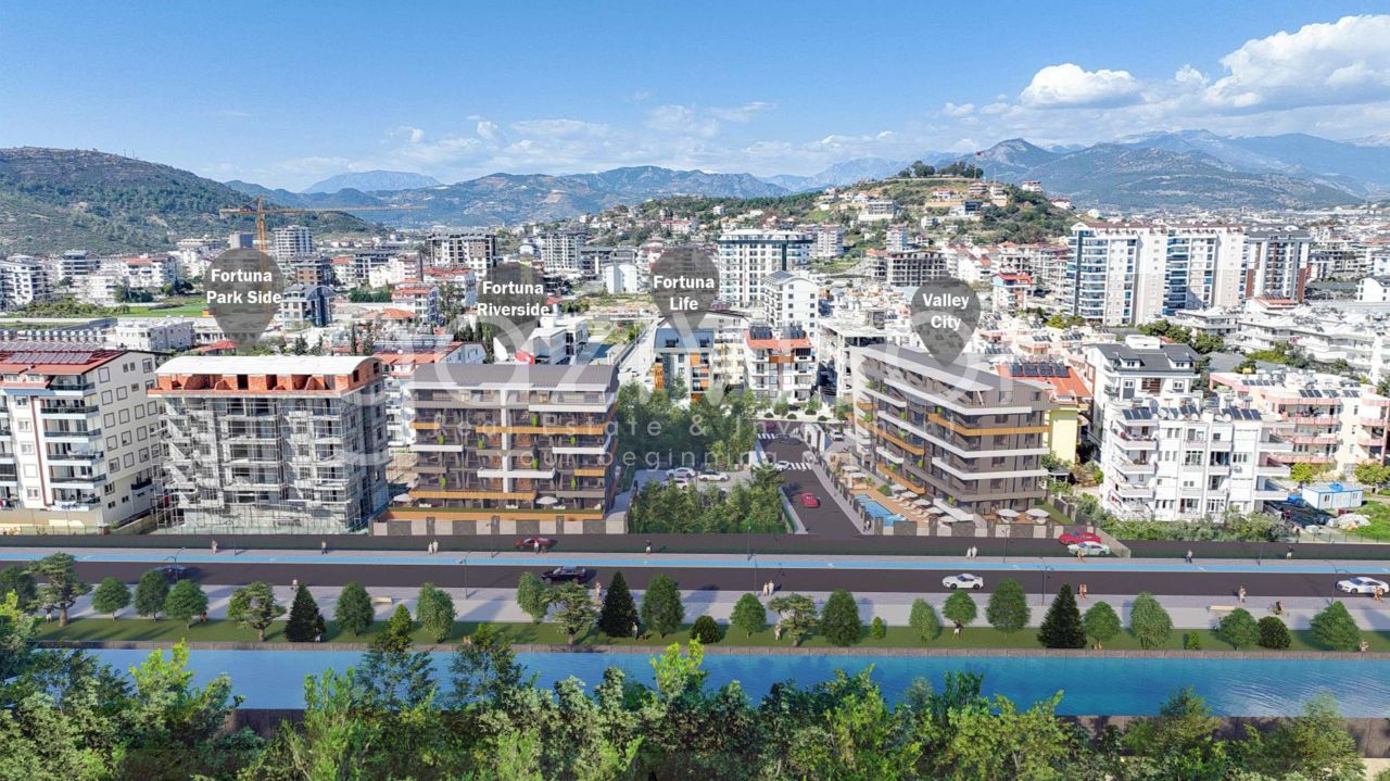 Апартаменты в Газипаше, Турция, 45 м² - фото 17