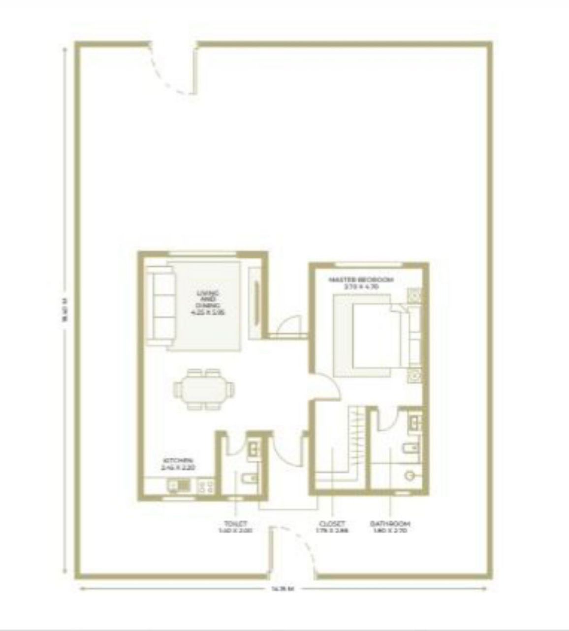 Вилла в Маскате, Оман, 75 м² - фото 9