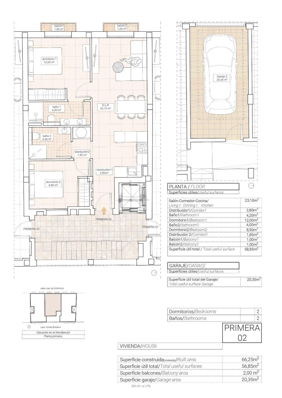 Апартаменты в Ондон-де-лас-Ньевес, Испания, 66 м² - фото 2