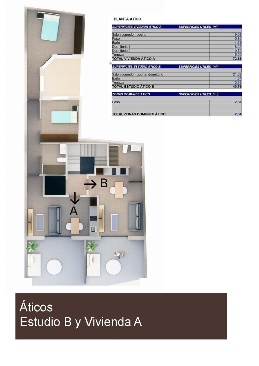 Пентхаус в Торревьехе, Испания, 58 м² - фото 3