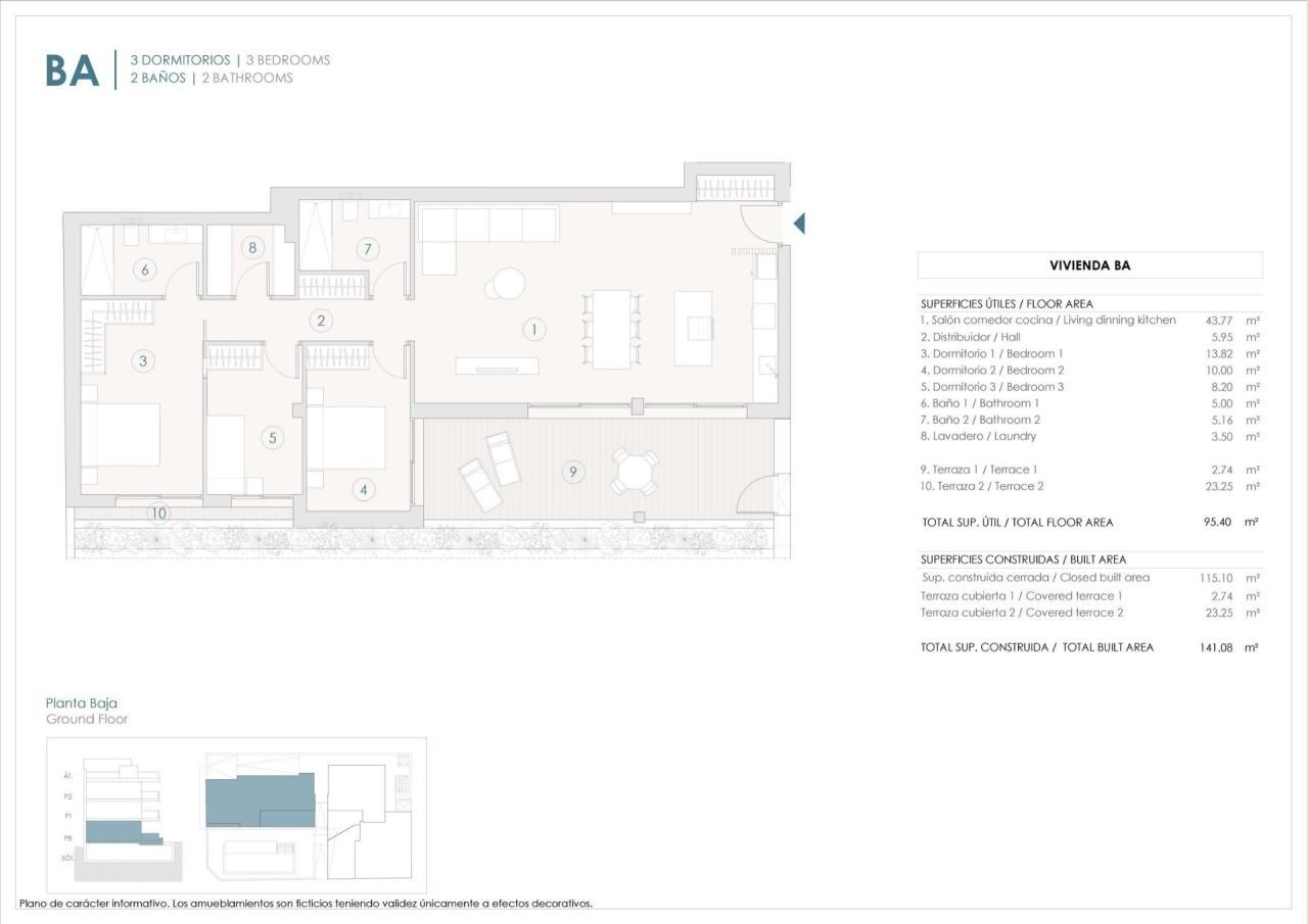 Апартаменты в Бенихофаре, Испания, 115 м² - фото 6