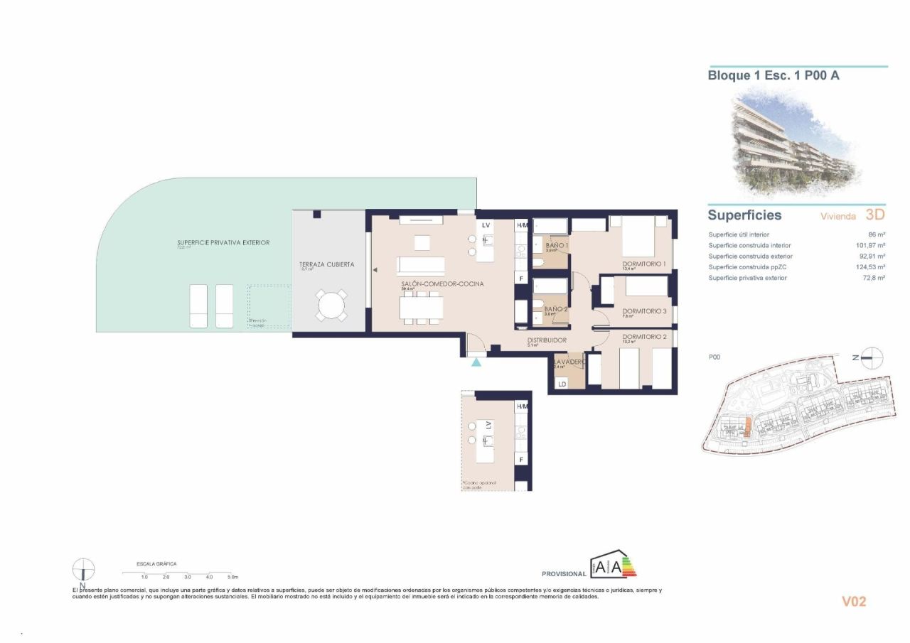 Апартаменты в Дении, Испания, 101 м² - фото 7