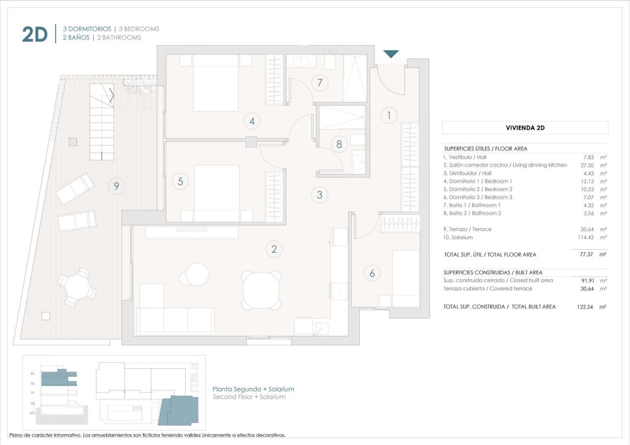 Пентхаус в Бенихофаре, Испания, 90 м² - фото 7