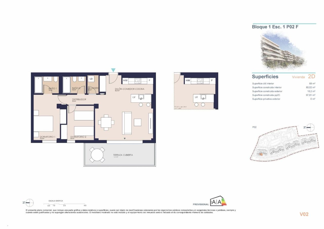 Апартаменты в Дении, Испания, 80 м² - фото 7