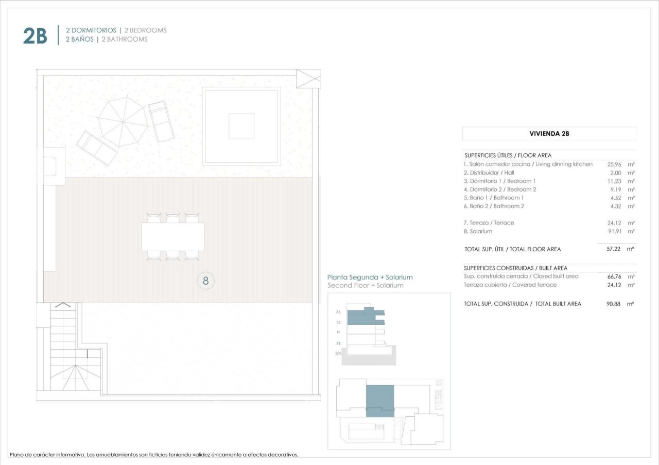 Пентхаус в Бенихофаре, Испания, 66 м² - фото 8