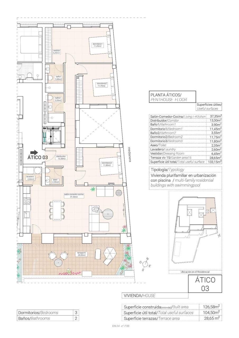 Пентхаус в Ондон-де-лас-Ньевес, Испания, 126 м² - фото 9