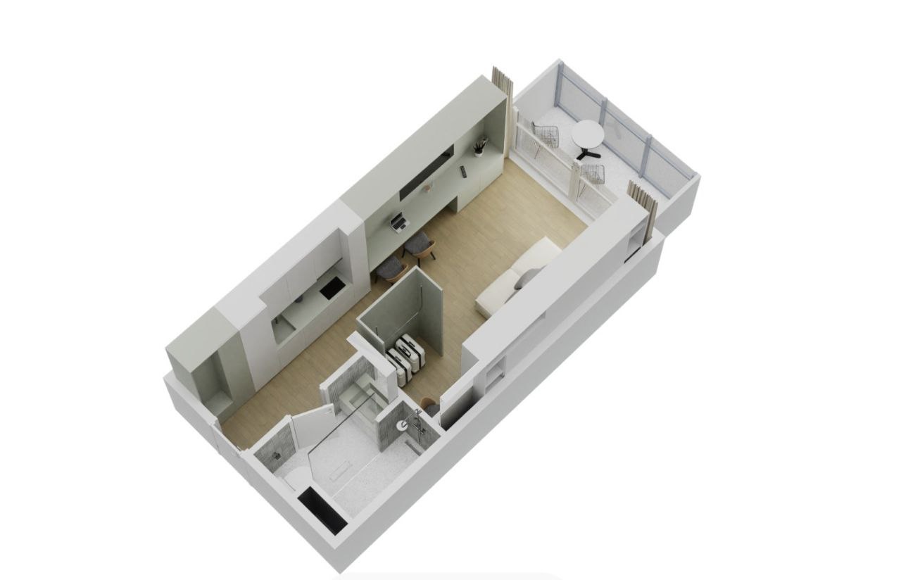 Студия на Пхукете, Таиланд, 36 м² - фото 7