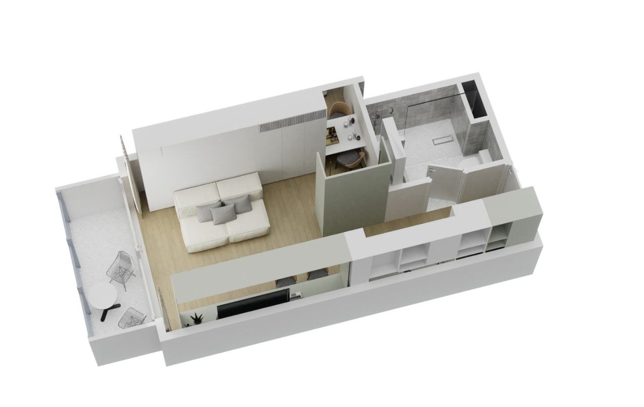 Студия на Пхукете, Таиланд, 36 м² - фото 8