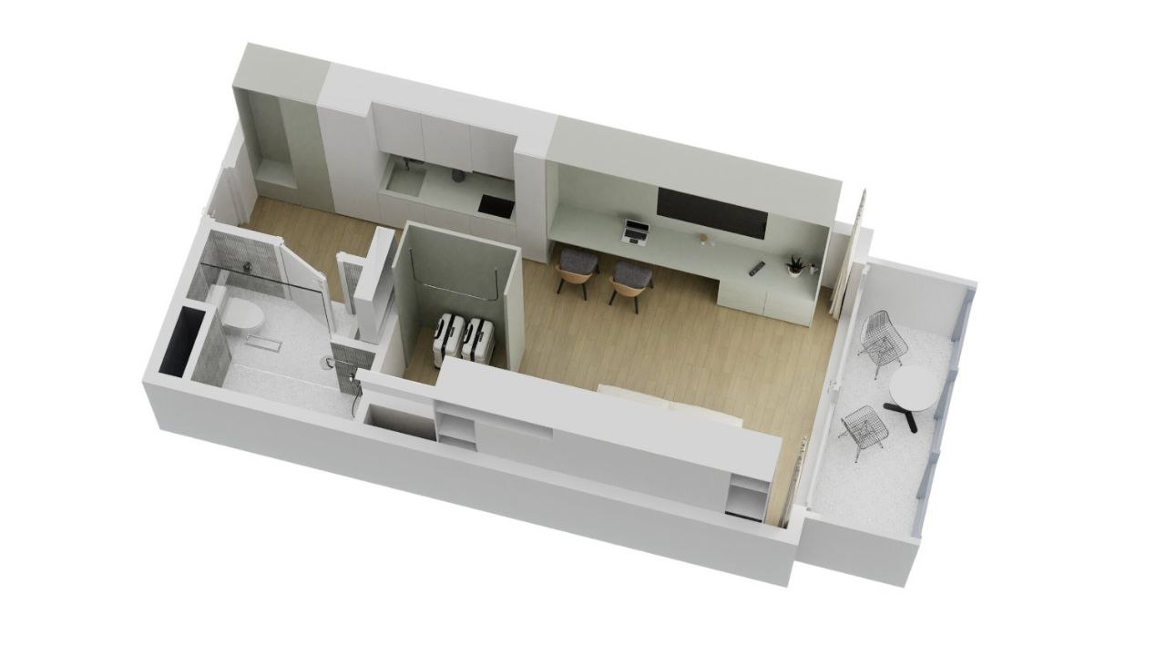 Студия на Пхукете, Таиланд, 36 м² - фото 9