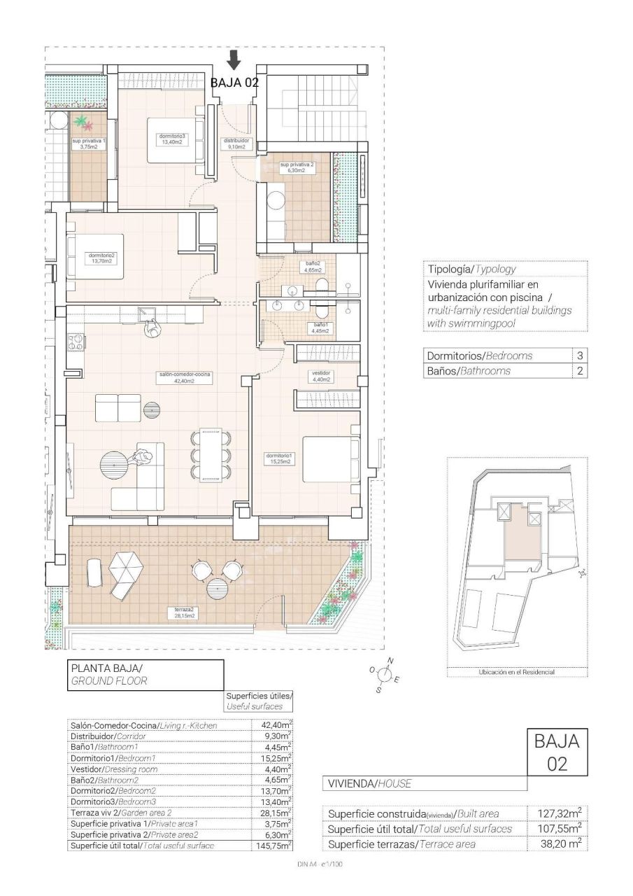 Апартаменты в Ондон-де-лас-Ньевес, Испания, 127 м² - фото 9