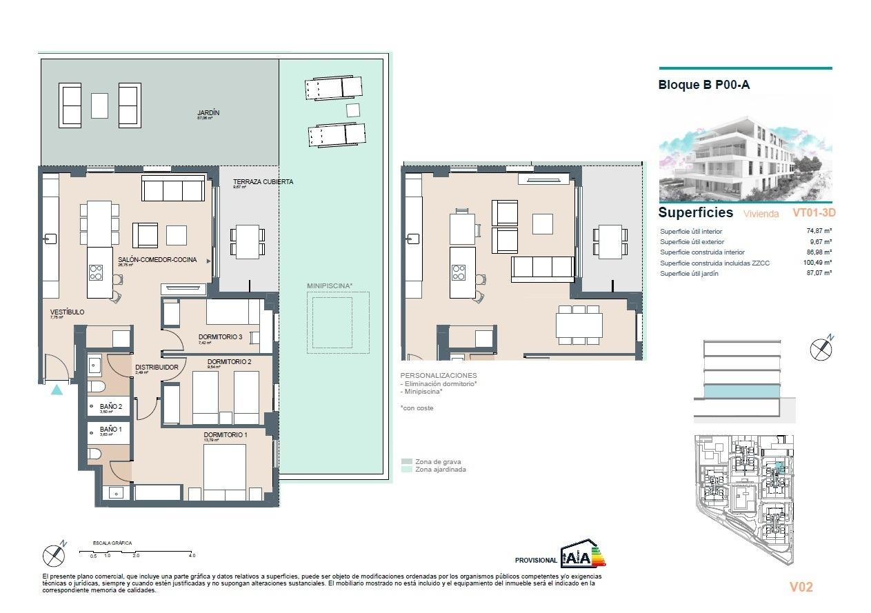 Апартаменты в Беникасиме, Испания, 100 м² - фото 8
